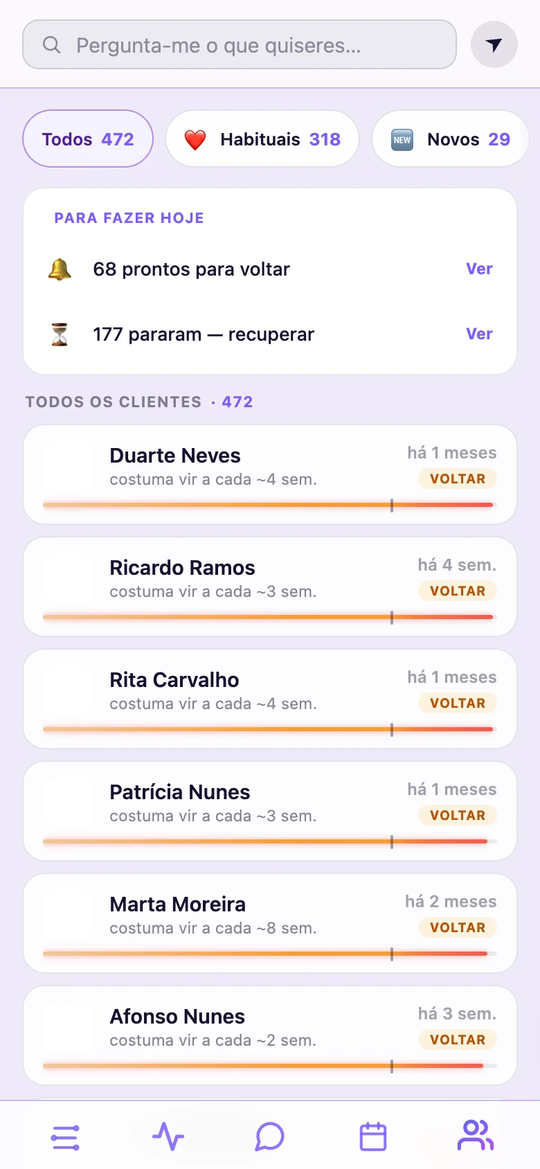 Ficha de cliente na PromptLab